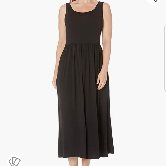 Amazon Essentials Dresses New Womens Black Tank Waisted Maxi Dress